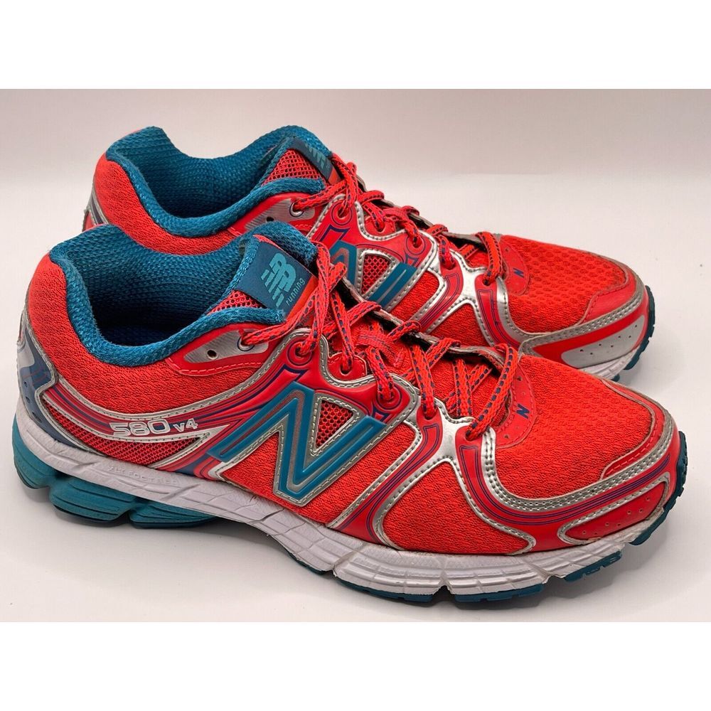 New‎ Balance Women's 580 v4 Running Shoes 7.5 B Sneakers Pink Neon Lightweight
